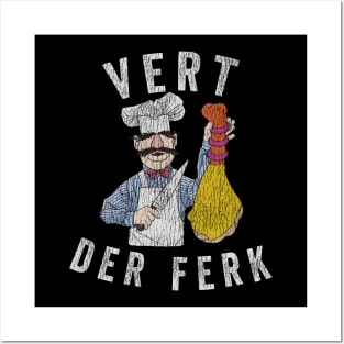 Vintage Vert Der Ferk Posters and Art